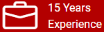 15 Years Experience 15 Years Experience